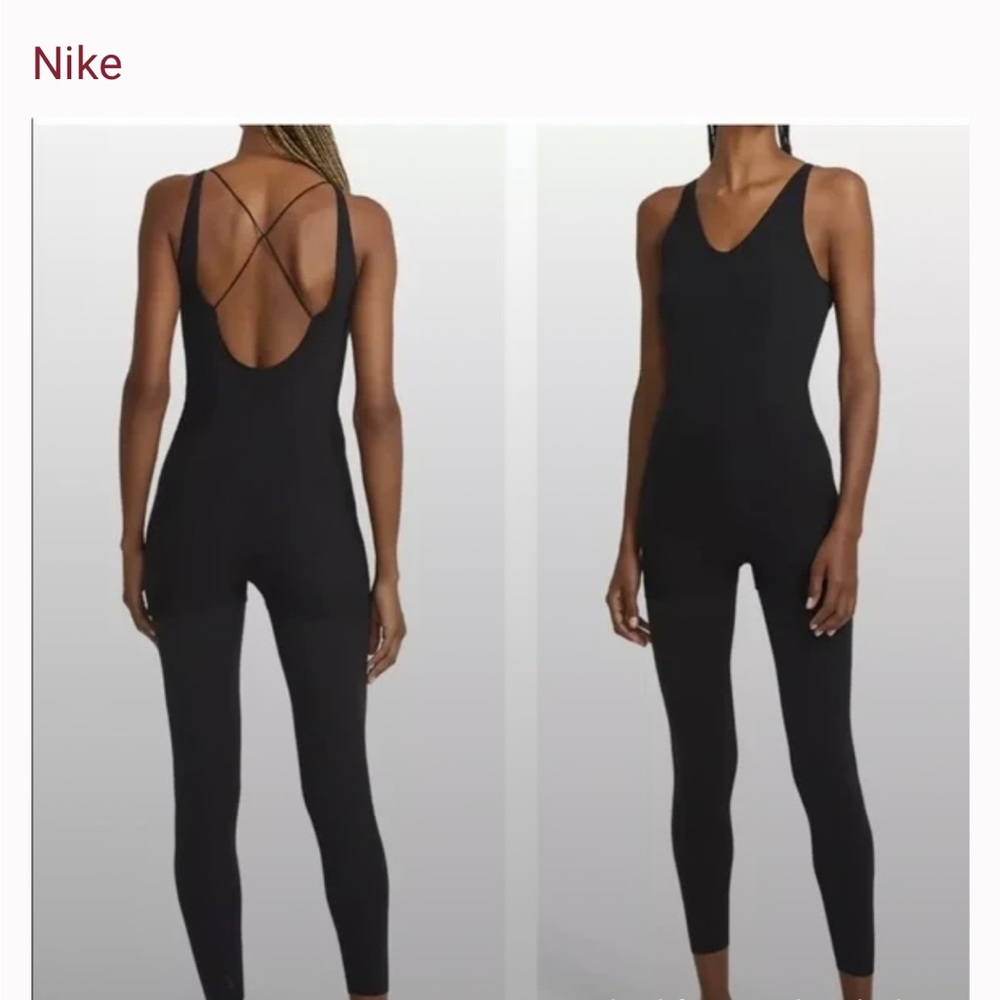 NWT Nike Yoga Infinalon Jumpsuit Jumper Layered Training Size medium